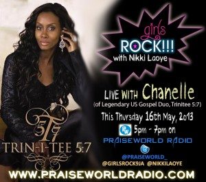 Chanelle on the "Girls Rock with Nikki Laoye" Show