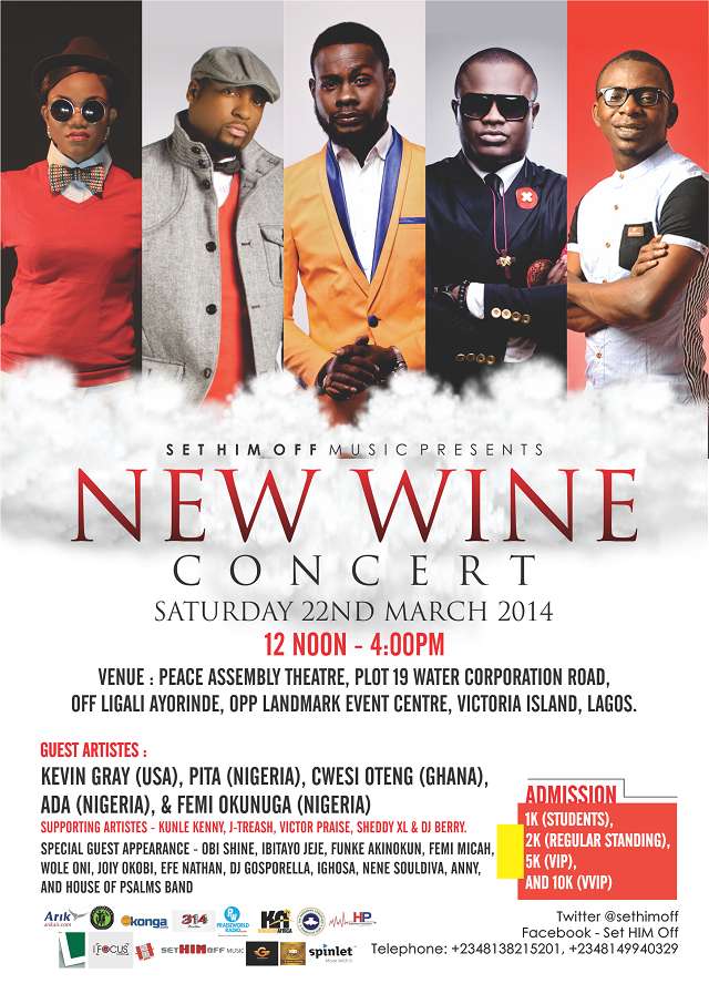 Set HIM Off's New Wine Concert, Lagos. March 22 (Radio Jingle)