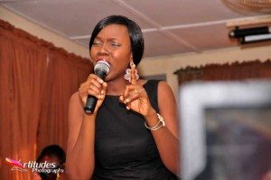 Bolanle performing at the Babatunde and friends show in Ibadan,Nigeria.