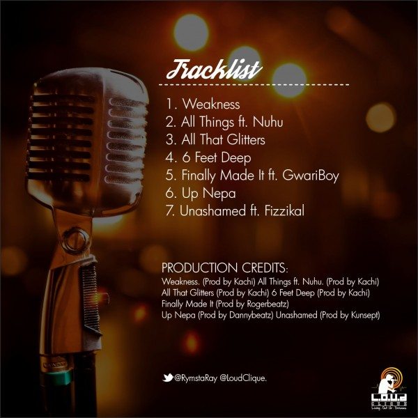 Rymsta Ray - Confessiona of a Rapaholic Tracklist