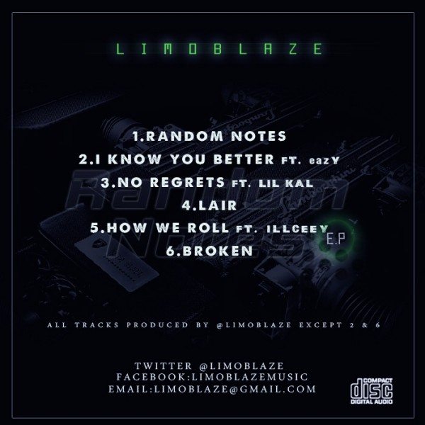 Limoblaze - Random Notes EP track list