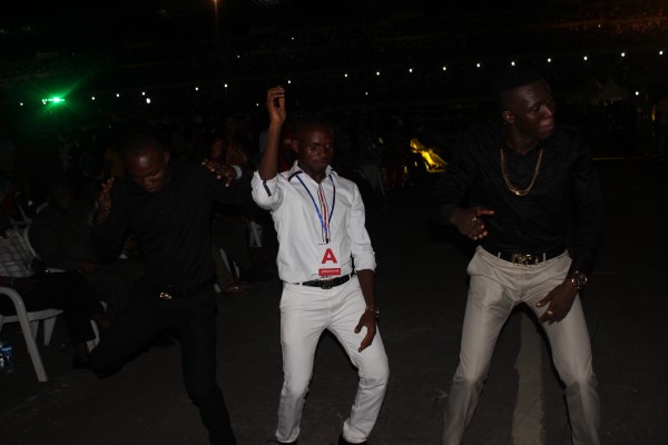 Akpororo getting his groove on.