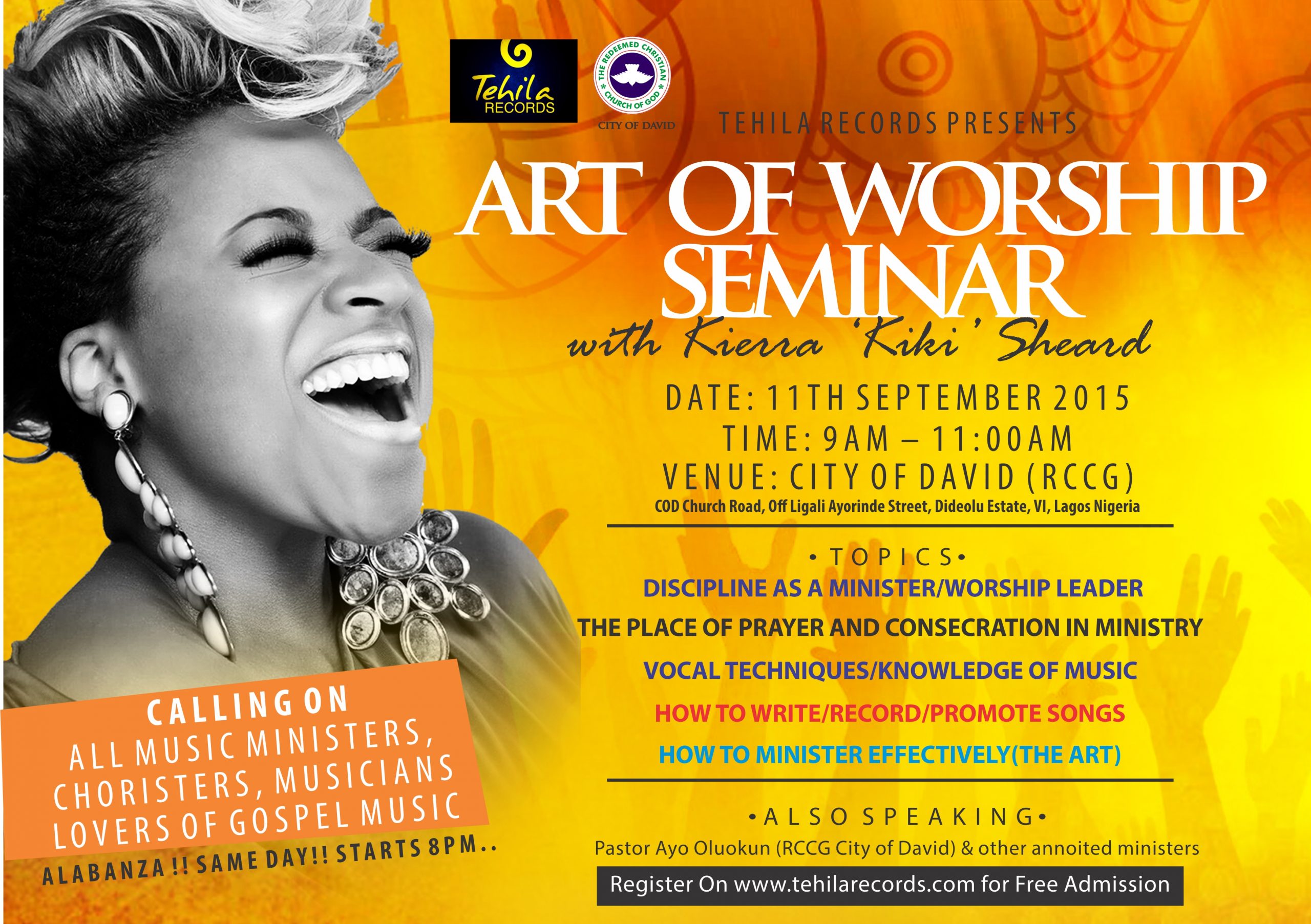 Art Of Worship Seminar With Kierra Sheard (For Music Ministers, Choirs ...